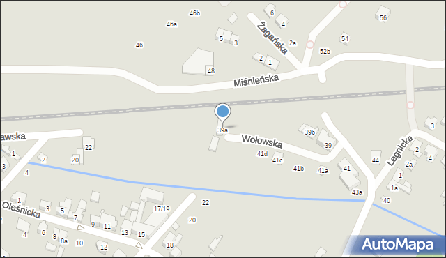 Poznań, Wołowska, 39a, mapa Poznania