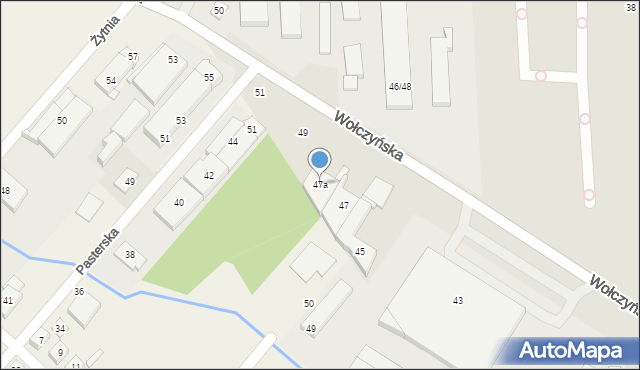 Poznań, Wołczyńska, 47a, mapa Poznania