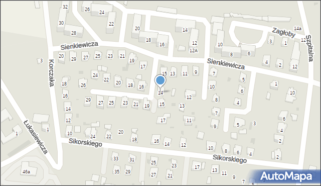 Przeworsk, Wołodyjowskiego Michała, 14, mapa Przeworsk