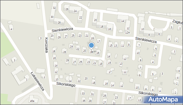 Przeworsk, Wołodyjowskiego Michała, 18, mapa Przeworsk