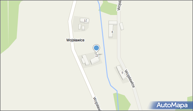 Przylaski, Wojsławice, 13, mapa Przylaski