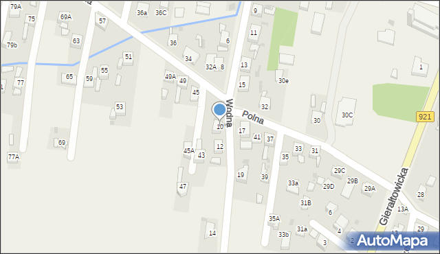 Przyszowice, Wodna, 10, mapa Przyszowice