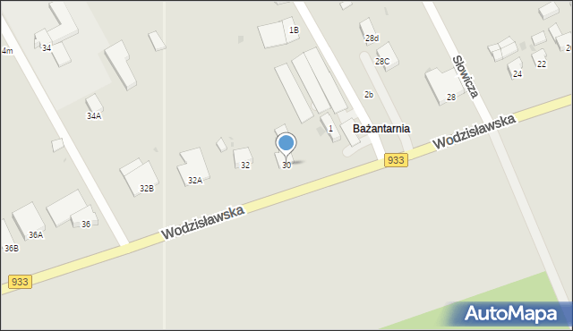 Pszczyna, Wodzisławska, 30, mapa Pszczyny