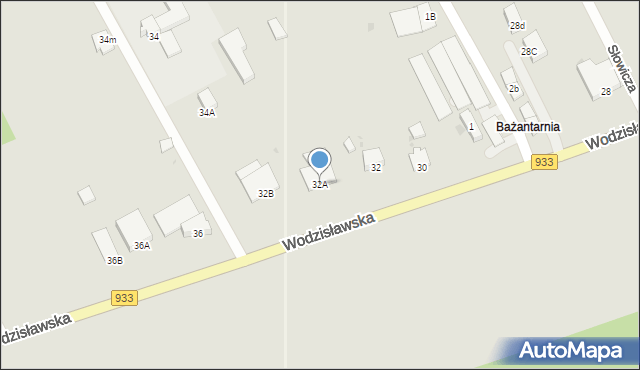 Pszczyna, Wodzisławska, 32A, mapa Pszczyny