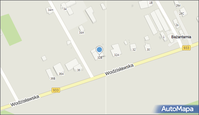 Pszczyna, Wodzisławska, 32B, mapa Pszczyny