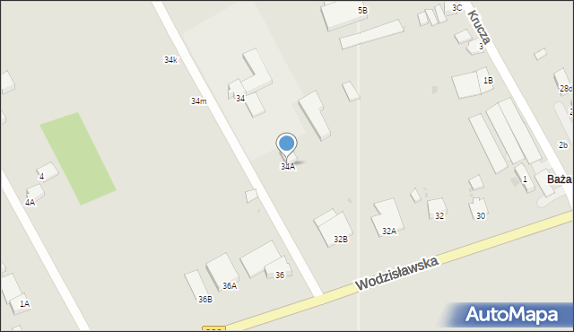 Pszczyna, Wodzisławska, 34A, mapa Pszczyny