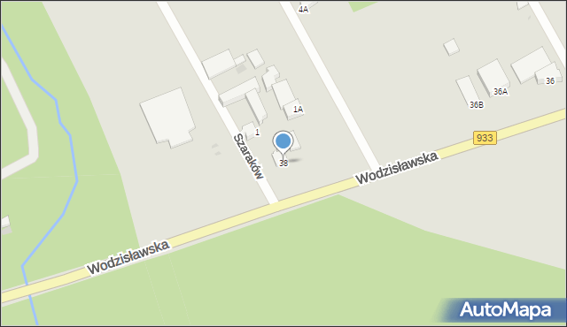 Pszczyna, Wodzisławska, 38, mapa Pszczyny