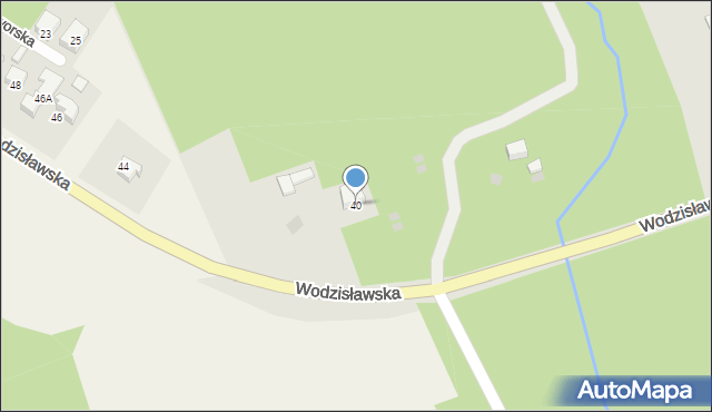 Pszczyna, Wodzisławska, 40, mapa Pszczyny