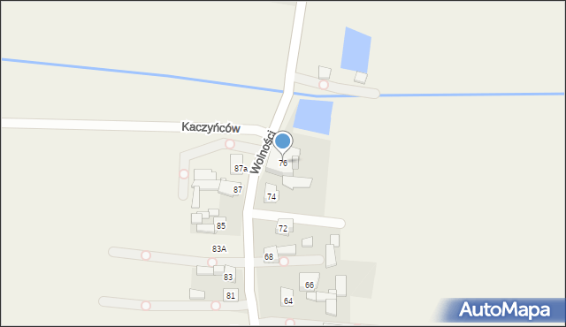 Pyrzowice, Wolności, 76, mapa Pyrzowice