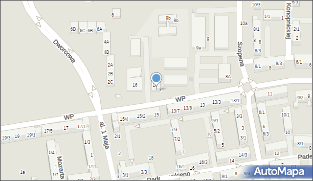 Pyskowice, Wojska Polskiego, 16A, mapa Pyskowice