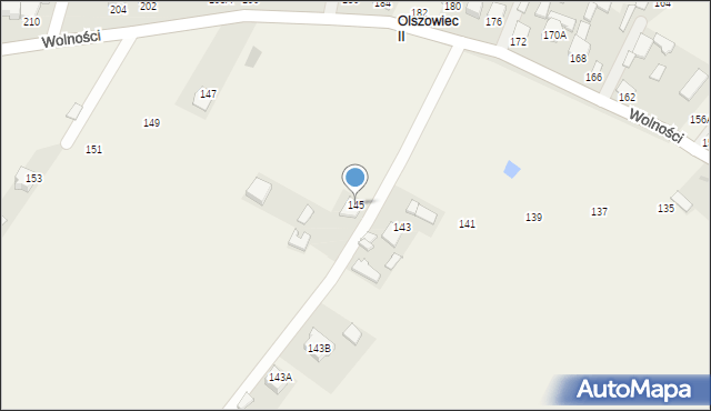 Pysznica, Wolności, 145, mapa Pysznica
