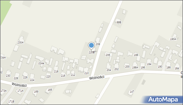 Pysznica, Wolności, 210B, mapa Pysznica