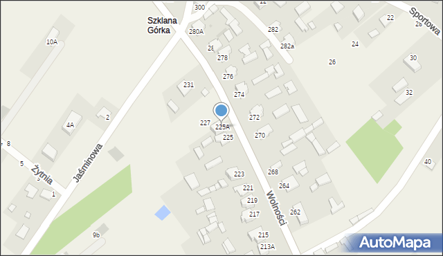 Pysznica, Wolności, 225A, mapa Pysznica