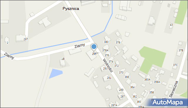 Pysznica, Wolności, 295, mapa Pysznica