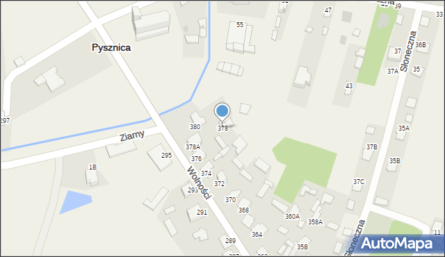 Pysznica, Wolności, 378, mapa Pysznica