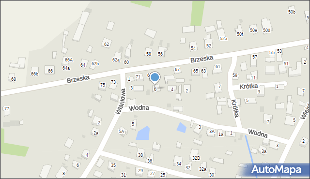 Radłów, Wodna, 6, mapa Radłów