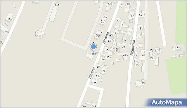 Radom, Wolanowska, 51k, mapa Radomia