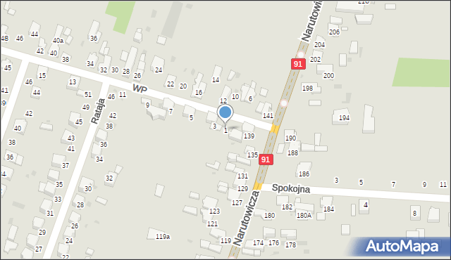 Radomsko, Wojska Polskiego, 1, mapa Radomsko