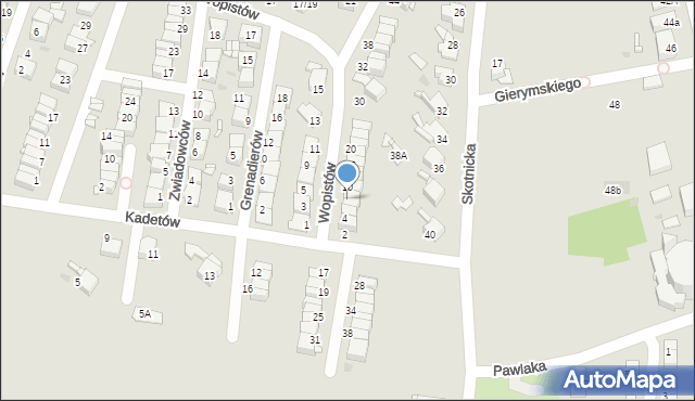 Radzionków, Wopistów, 8, mapa Radzionków