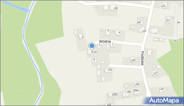 Radziszów, Wodna, 7, mapa Radziszów