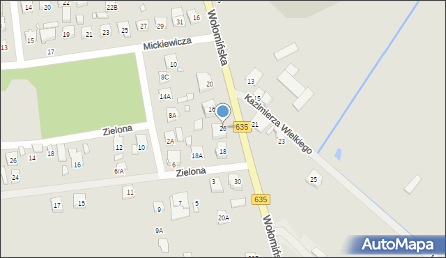 Radzymin, Wołomińska, 26, mapa Radzymin