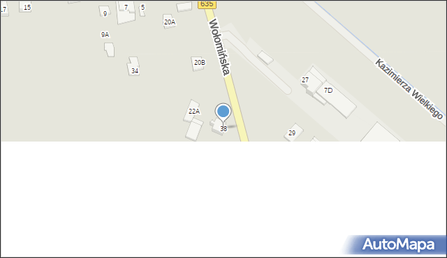 Radzymin, Wołomińska, 38, mapa Radzymin