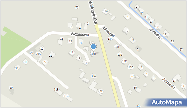 Radzymin, Wołomińska, 38B, mapa Radzymin