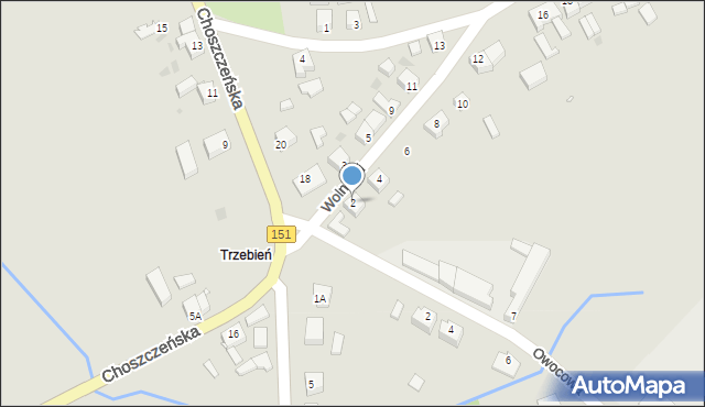 Recz, Wolności, 2, mapa Recz