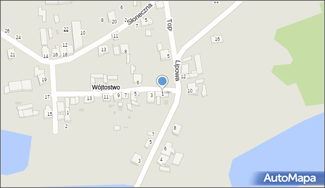 Rogoźno, Wójtostwo, 1, mapa Rogoźno