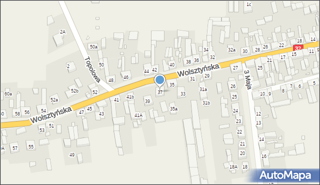 Rostarzewo, Wolsztyńska, 37, mapa Rostarzewo