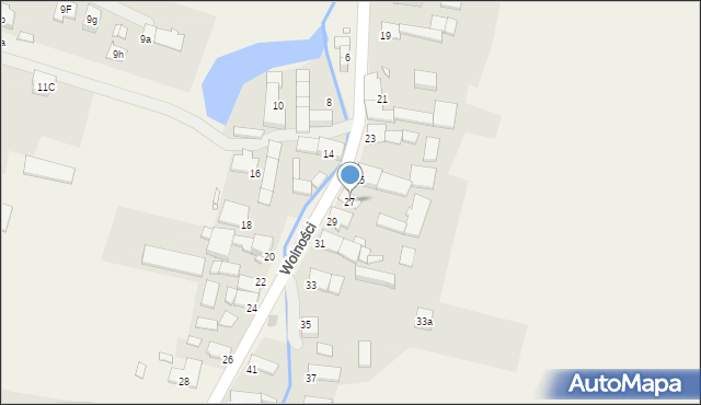 Rożniątów, Wolności, 27, mapa Rożniątów