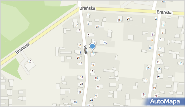 Rudka, Wola, 11, mapa Rudka