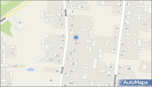 Rudka, Wola, 21, mapa Rudka
