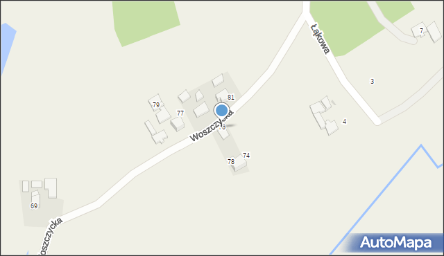 Rudziczka, Woszczycka, 76, mapa Rudziczka