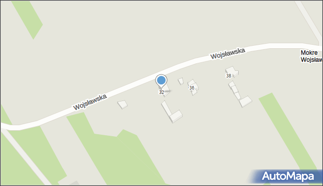 Sieradz, Wojsławska, 32, mapa Sieradz