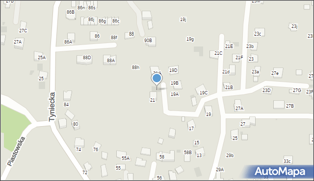 Skawina, Wojska Polskiego, 21E, mapa Skawina