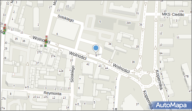 Słupsk, Wolności, 4, mapa Słupska