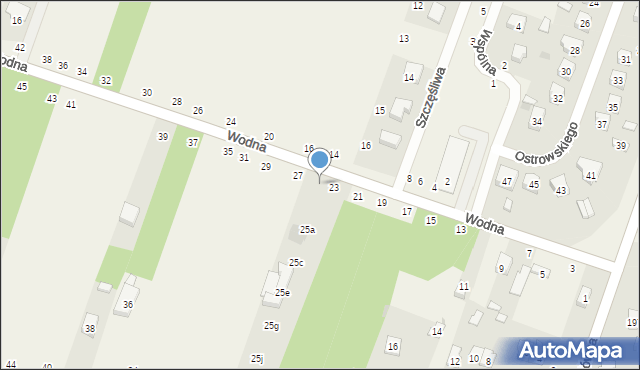 Smardzewice, Wodna, 25, mapa Smardzewice