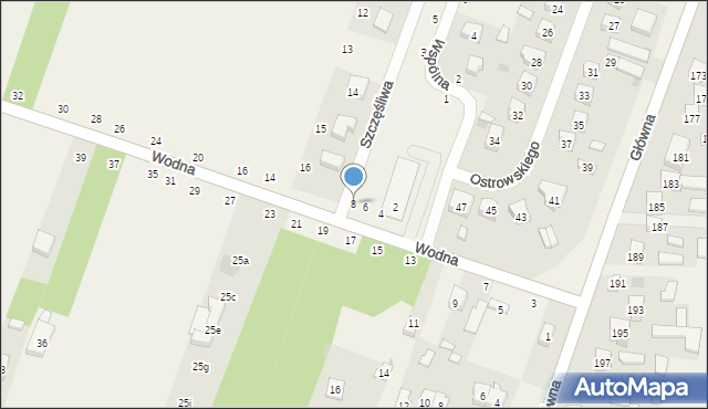 Smardzewice, Wodna, 8, mapa Smardzewice