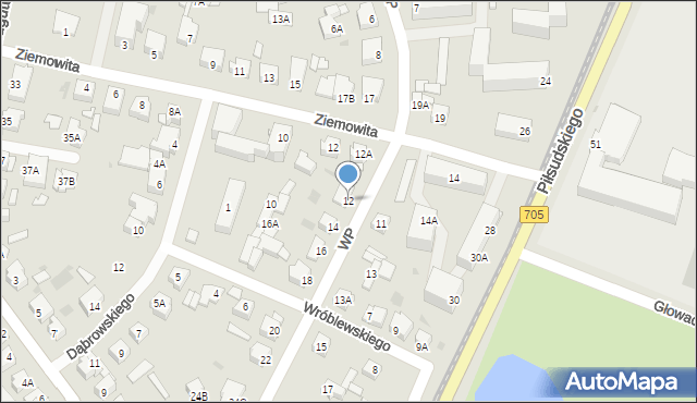 Sochaczew, Wojska Polskiego, 12, mapa Sochaczew