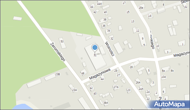 Sochocin, Wolności, 31, mapa Sochocin