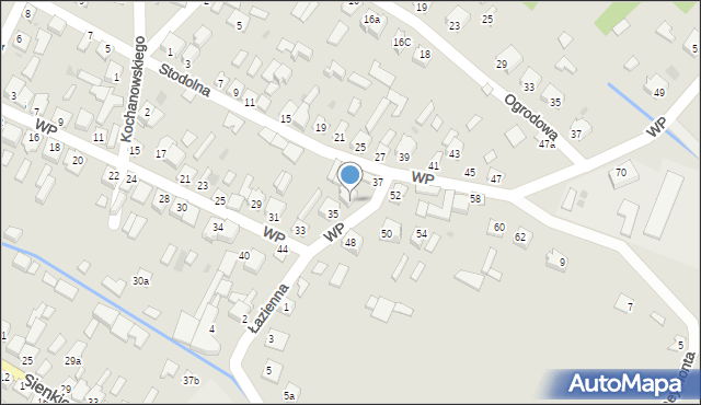 Sokołów Małopolski, Wojska Polskiego, 37a, mapa Sokołów Małopolski