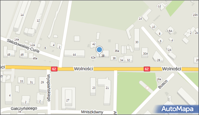 Sokołów Podlaski, Wolności, 40, mapa Sokołów Podlaski