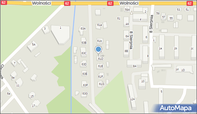 Sokołów Podlaski, Wolności, 61d/2, mapa Sokołów Podlaski