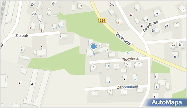 Somonino, Wolności, 3, mapa Somonino