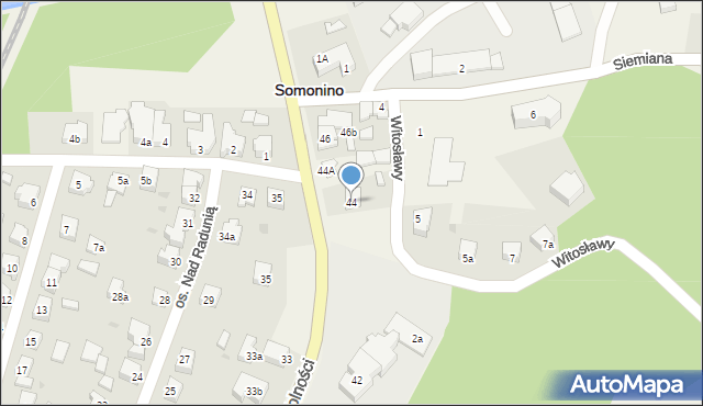 Somonino, Wolności, 44, mapa Somonino