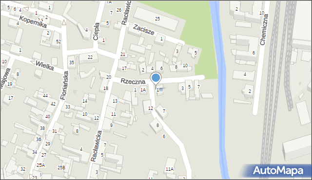 Sosnowiec, Wodna, 9, mapa Sosnowca