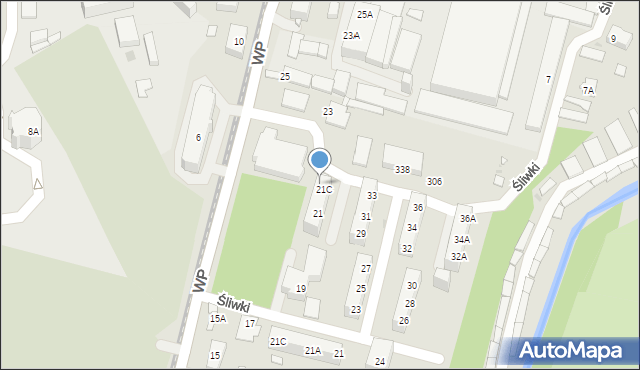 Sosnowiec, Wojska Polskiego, 21D, mapa Sosnowca