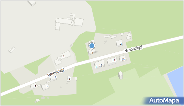 Sosnowiec, Wodociągi, 3, mapa Sosnowca