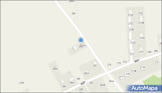 Sowia Wola, Wojska Polskiego, 282C, mapa Sowia Wola